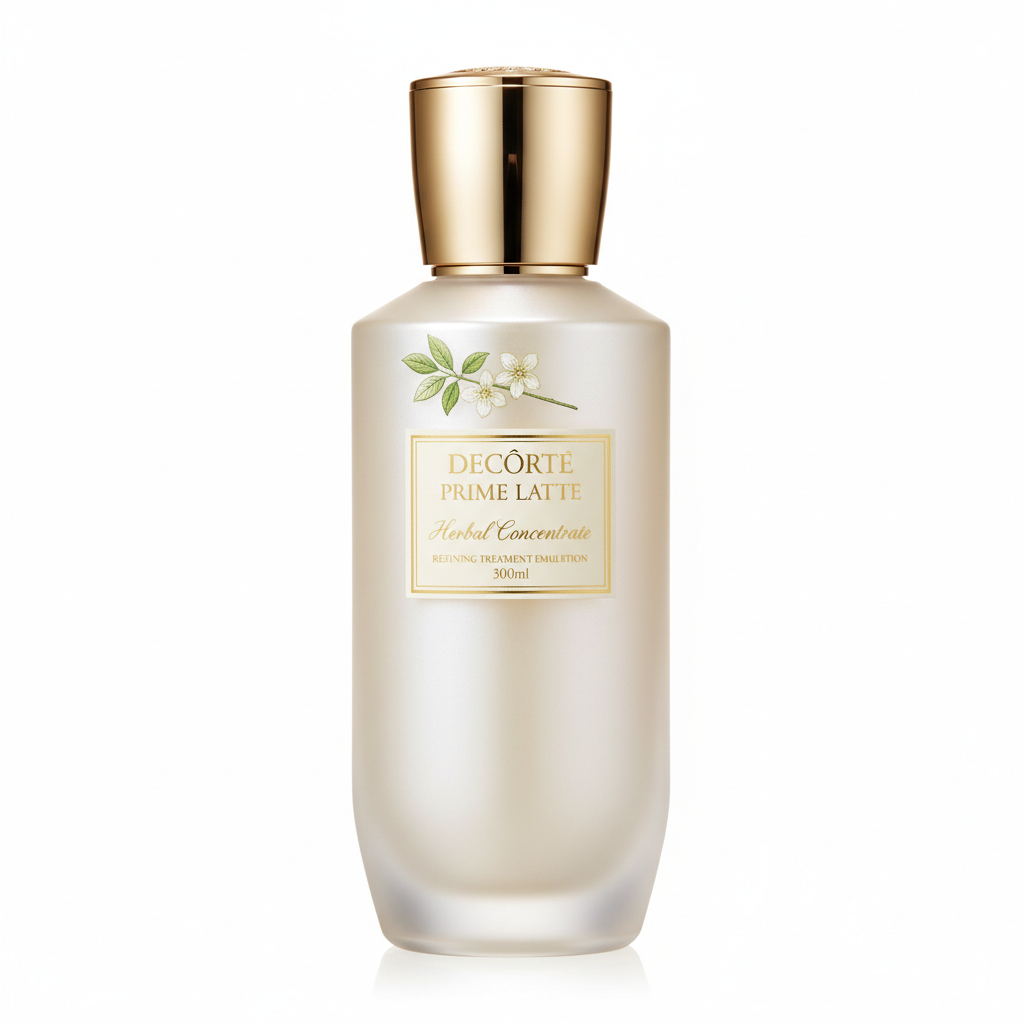DECORTE PRIME LATTE HERBAL CONCENTRATE REFINING TREATMENT EMULSION 300ML